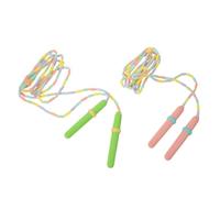 Healvian 2PCS Adjustable Beaded Jump Rope for Non-slip Handles Low Wind Resistance Skipping Rope for Boys for Indoor Outdoor Fitness Training and School Recess Activities