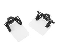 Healvian 2Pcs Adjustable Shooting Glasses Blinder Clip Patch for Archery Aim Aid, Vertical and Horizontal White Eye Occluder, Outdoor Sports Target Practice Accessories