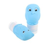 Healvian 2Pcs Adorable Owl Travel Bottles Leakproof Silicone Shampoo Containers for Toiletries Portable Refillable Bottles for Travel Durable and Safe Silica Gel Design