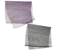 Healvian 2pcs African Net Sponge Bath Cloths for Shower Exfoliating Body Scrubbers Long Nylon Washcloths for Back Scrubbing and Skin Brightening Gentle Scrubbers in Black and Purple