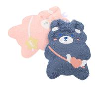 Healvian 2pcs Bear Hot Water Bag Hand Warmer Winter Warmer for Home School Office Portable Cute Design Random Color