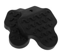 Healvian 2pcs Bike Shoe Cleat Protective Cover Black Plastic Cycling Pedal Cleat Protector with Quick Pedal Locking and Compact Design for Outdoor Use