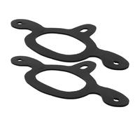Healvian 2pcs Black Rubber 3 Way Spur Straps for Riding Boots with Elasticity and Simple Installation, Western Horse Riding Accessories Suitable for Men and Women