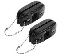 Healvian 2pcs Black Sand Stone Ice Skate Sharpening Tool for Figure Skating | Portable Sturdy Grinder Stone, Versatile Use for Hockey Blades, Extended Lifespan, Set