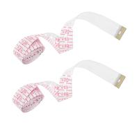 Healvian 2pcs Blind Measuring Tool with Tactile Braille Scale Soft Flexible Tape for Vision Impaired Sewing Geometry Learning Aid