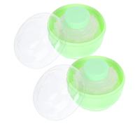 Healvian 2pcs Body Powder Puff Box Talcum Powder Case Puff for Boys and Girls Adults Pretty Empty Makeup Containers