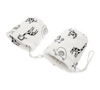 Healvian 2pcs Bottle Insulated Sleeve with Cartoon Patterns, Reusable Cotton and Lamb Cashmere Material for Daily Life, Protecting Bottle from Drops and Keeping Warm