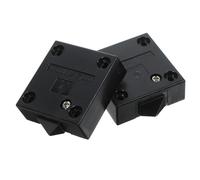 Healvian 2pcs Cabinet Light Door Switch 2a 12v-250v Automatic Touch-control Wardrobe and Closet Lamp Switch with Screws, Black, Suitable for Furniture Cabinets and Pantry Lights