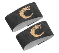 Healvian 2pcs Captain’s Armband Sport Captains Armband Adjustable Elastic Polyester Sturdy for Intense Play Unisex Team Captain Group Division Training Football Matches