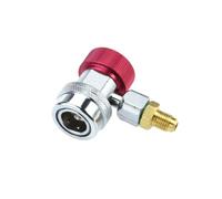 Healvian 2pcs Car Air Conditioning Connector Adapter Brass Quick Coupler for Auto R134a System with High to Low Pressure Design Suitable for Evacuation Working and Diagnosis