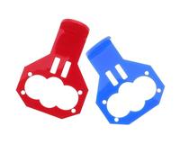 Healvian 2Pcs Cartoon Ultrasonic Sensor Mounting Brackets for Smart Car Robotics, Red and Blue Sensor Mounts Compatible with Hc-Sr04 Ultrasonic Ranging Module