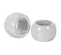 Healvian 2pcs Ceramic Toothbrush Holder for Bathroom, Electric and Regular Toothbrush Stand with Modern Elegant Design, Space-saving Tooth Brush Holder