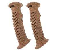 Healvian 2pcs Cork Handle Grips for Trekking Poles and Ski Poles, Non-slip Cane Replacement Parts with Ergonomic Design for Hiking and Outdoor Stability