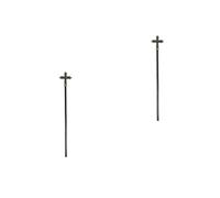 Healvian 2pcs Cross Scepter Plastic Costume Prop for Halloween Balls Adults