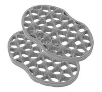 Healvian 2pcs Curly Volume Brush, Twist Curl Comb For Afro Curls, Tpe Flexible Combs For Curly Hair Styling Supply At Home Dark Grey