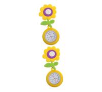 Healvian 2pcs Cute Retractable Nurse Pocket Watch with Soft Cartoon Clip Design Quartz Movement Portable Fob Watch for Medical Professionals and Students Practical Nurses