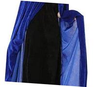 Healvian 2pcs Dark Blue Halloween Witch Cloak with Hooded Wizard Robe for Adults Comfortable Party Costume for Cosplay Masquerade and Spooky Dress Up Events