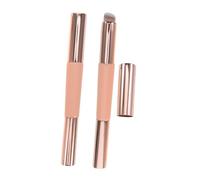 Healvian 2PCS Dual Ended Silicone Lip Brush with Cover Retractable Double End Makeup Applicator for Lipstick Concealer and Nail Art Portable Travel-friendly Soft Silicone Makeup Brush for