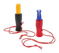 Healvian 2pcs Duck Hunting Whistles Plastic Quacking Sound Imitation Duck Call Outdoor Game Lure Whistle for Bird Watching and Survival Emergency Use