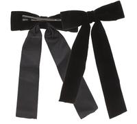 Healvian 2pcs Elegant Large Velvet Bow Hair Clips for Women and Long Ribbon Barrettes Chic Hair Accessories for Weddings Parties Daily Wear