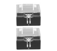 Healvian 2pcs Emergency Shut off Button Cover 22mm Lockable Push Button Switch Guard Protective Dustproof Case for Industrial Control Panel Safety