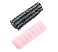 Healvian 2pcs Exfoliating Back Scrubber Dual-sided Bath Towel for Deep Cleansing and Skin for Smooth Skin and Oil Control Stripe and Colors