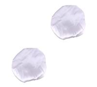 Healvian 2pcs Extra Large Imitation Silk Bathing Cap Elastic Sleep Cap for Women Comfortable and Breathable Hair Silver Color for and Chemotherapy Use