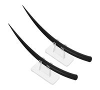 Healvian 2pcs Eyelash Teaching Model with B C Curl for Training and Display False Eyelashes Accessories for Salons and Home Use Natural Wispy Look Enhances Practical Skills