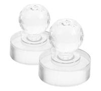 Healvian 2Pcs Eyeshadow Pressing Stamper Tool Round Crystal Mold for Blush and Powder Repair Precise Makeup Accessories for Smooth Surface and Compact Packaging