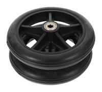 Healvian 2pcs Front Wheelchair Wheels Replacement with Bearings and Construction Easy to Install Wheelchair Attachment for Smooth Mobility and Stability