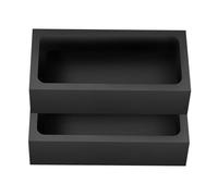 Healvian 2pcs Graphite Casting Ingot Tray Mold for Metal and Copper with Thermal Conductivity and Chemical Stability, Rectangular Shape Suitable for Foundry Tools and Jewelry Production