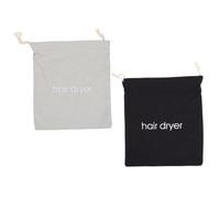 Healvian 2pcs Hair Dryer Bag Drawstring Portable Storage Organizer for Travel Cosmetic Use Scratch Holder