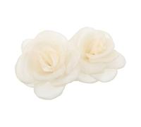 Healvian 2pcs Handmade Rose Shoe Flowers Fabric Floral Clips for High Heels Sandals Parties Beach Decoration