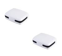Healvian 2pcs Hearing Aid Hard Case Carry Case Holder for Hearing Aids White Storage Box for Storaging for Travel Use