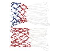 Healvian 2pcs Heavy Duty Polyester Basketball Nets Thick Nets Sturdy Replacement for Indoor and Outdoor Basketball Hoops