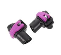 Healvian 2pcs Hiking Pole External Lock Fastener Clip for 16mm Walking Stick, Rubber Material, Prolonging Pole Life and Reducing Wear, Suitable for Outdoor Camping and Trekking