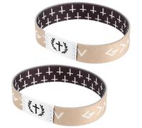 Healvian 2pcs Inspirational Christian Bible Bracelets Elastic Religious Wristbands with Biblical Verse Symbolizing Life and Growth Unisex Fit for Men Women Church Events and Spiritual