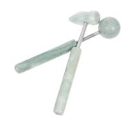 Healvian 2Pcs Jade Body Massager Portable Muscle Relaxation Hammer for Face Hand Gentle Massage Tools for Enhanced Blood Flow Relaxation After Exercise
