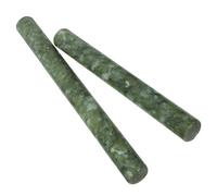 Healvian 2pcs Kitchen Rolling Stick Jade Rolling Pin 12 Inch Natural Stone Sturdy Material Easy to Clean Baking Tool for Dumpling Wrappers