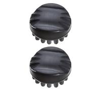 Healvian 2pcs Loc Comb for Natural Curls and Dreadlocks, Black Plastic Wide Tooth Dreadlock Brush with Scalp Massage Function for Professional Hairdressing and Home Use