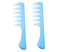 Healvian 2pcs Mens Wide Tooth Styling Comb for Curly and Straight Hair Retro Hair Grooming Tool for Barber and Personal Use Massage Function