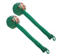 Healvian 2pcs Natural Wormwood Back Hammer Handheld Massage Stick for Muscle Relaxation Portable Manual Knock Hammer for Neck and Shoulder Relief Home Use