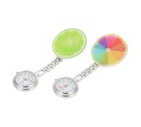 Healvian 2pcs Nurse Essentials Luminous Electronic Mount Watch Digital Nurse Watch Clip