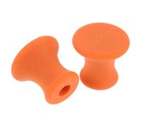 Healvian 2pcs Orange Meditation Tuning Fork Holder with Rubber Stable Support Base for Sound Therapy, Vibrational Healing, Spa and Yoga Accessory