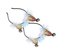 Healvian 2Pcs Orange Squirrel Ear Hair Accessories for Cute Animal Headband Party Decor and Practical Cosplay Headdress