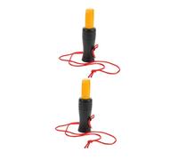 Healvian 2pcs Outdoor Plastic Duck Mouth Whistles, Realistic Bionic Bird Callers for Hunting and Nature Exploration, Black and Yellow Animal Emergency Whistles Set