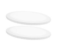 Healvian 2pcs Oval Irregular Cotton Oil Painting Boards 30x40cm White Canvas Panels for Students Creative Acrylic Art Boards Decorative Porch Use