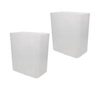 Healvian 2pcs Plastic Trash Can Insert Liner with Non-stick Surface Easy to Clean Garbage Bin Inner Bucket Replacement for Vehicle Interior and Kitchen Trash Cans 5.9x5.3x3.35in