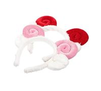 Healvian 2pcs Plush Sheep Horns and Lamb Ears Headband Set for Adults, Soft Cloth Material with Creative Fun and Versatile Styling, for Daily Skincare and Party Use