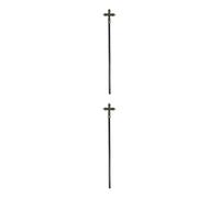 Healvian 2pcs Pope Cross Scepter Plastic Religious Costume Prop for Adults